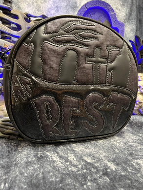 Handcrafted: At Rest Crossbody Black with Black Texture