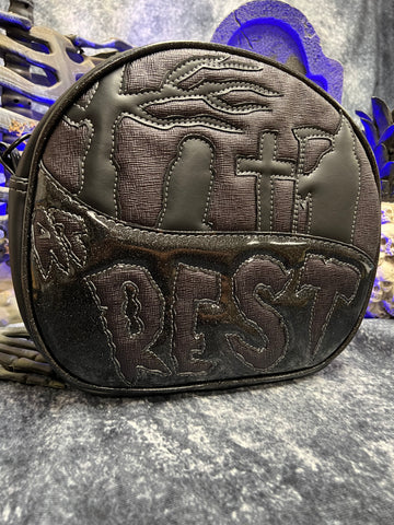 Black Friday Handcrafted: At Rest Crossbody Black with Black Texture