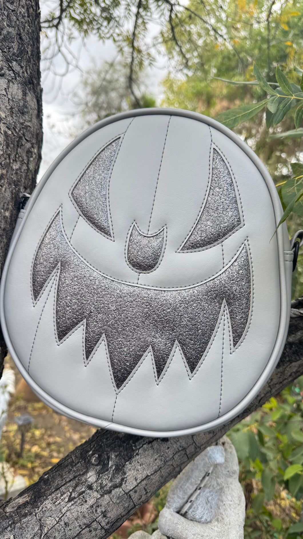 Black Friday Sale Hand Crafted : Oval Pumpkin  Grey and Grey stone