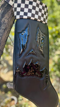 Load image into Gallery viewer, Creepmas Stockings with goodies : Black with Checkers