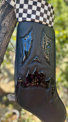 Creepmas Stockings with goodies : Black with Checkers