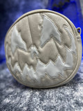 Hand Crafted Stark Raving: Glitter white and White Patent Vinyl