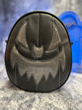 Hand Crafted : Oval Pumpkin Black and Grey Glitter