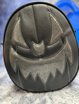 Hand Crafted : Oval Pumpkin Black and Grey Glitter