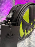 Pumpkin Kult: Mean Baby- Black and Glitter Green Pumpkin Bag