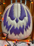 Hand Crafted : The Jackal Pumpkin bag Cool grey and Eggplant