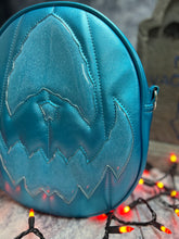 Load image into Gallery viewer, Sale Handcrafted Pastel Rotten Egg Oval: Metallic blue and glitter blue