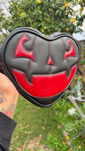 Load image into Gallery viewer, Pre Order Hand Crafted: Bite ME Heart Red Glitter Black and Red