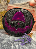 Hand Crafted Cyclops 2: Black Croc and High shine Purple Glitter