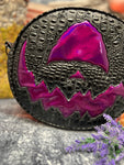Hand Crafted Cyclops 2: Black Croc and High shine Purple Glitter