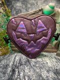 Handcrafted Frank N' Heart- Beveled Mauve and Iridescent Purple