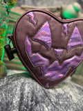 Handcrafted Frank N' Heart- Beveled Mauve and Iridescent Purple