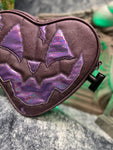 Handcrafted Frank N' Heart- Beveled Mauve and Iridescent Purple