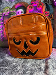 Handcrafted Scary Pail/Glitter Orange Bag- Handcrafted- Limited Edition
