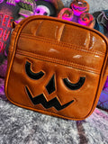 Handcrafted Scary Pail/Glitter Orange Bag- Handcrafted- Limited Edition