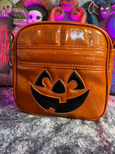 Load image into Gallery viewer, Handcrafted Happy Pail/Glitter Orange Bag