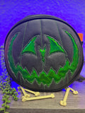 Handcrafted Pumpkin King bag Green and Glitter green