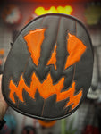 Handcrafted Scaredy Cat Bag: Black and Orange Iridescent