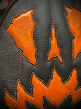 Load image into Gallery viewer, Handcrafted Scaredy Cat Bag: Black and Orange Iridescent