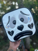 Load image into Gallery viewer, Handcrafted Double sided Square Clown Black and White -Pre Order