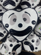 Load image into Gallery viewer, Handcrafted Double sided Clown Heart Bag Black and White- Pre Order