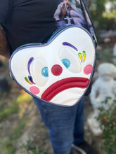 Load image into Gallery viewer, Handcrafted Double sided Clown Heart Bag Rainbow - Pre Order