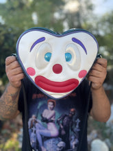 Load image into Gallery viewer, Handcrafted Double sided Clown Heart Bag Rainbow - Pre Order