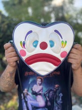 Load image into Gallery viewer, Handcrafted Double sided Clown Heart Bag Rainbow - Pre Order