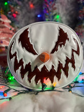 Load image into Gallery viewer, Handcrafted Snowman bag: Patent White with glitter Red and orange nose