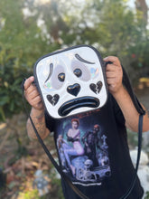 Load image into Gallery viewer, Handcrafted Square Sad Clown Black and White -Pre Order