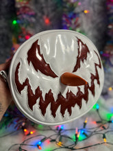 Load image into Gallery viewer, Handcrafted Snowman bag: Patent White with glitter Red and orange nose