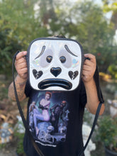 Load image into Gallery viewer, Handcrafted Square Sad Clown Black and White -Pre Order