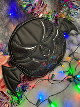 Load image into Gallery viewer, Hand Crafted : Bat Mouth/ Black and Black Glitter with Wings