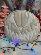 Load image into Gallery viewer, Hand Crafted: Bad Company Pumpkin White Glitter with white patent
