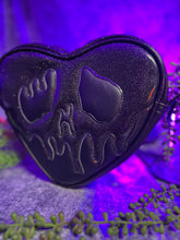 Load image into Gallery viewer, Handcrafted Small Black Poison Heart
