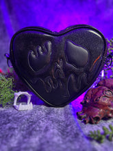 Load image into Gallery viewer, Handcrafted Small Black Poison Heart