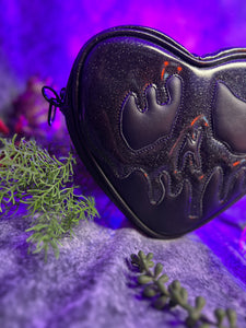 Handcrafted Small Black Poison Heart