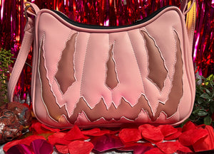 Hand crafted Hades Crossbody handbag Pink and Mauve
