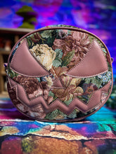 Load image into Gallery viewer, Pre Order Hand Crafted : Mean Face Floral Tapestry bag - Rose pink