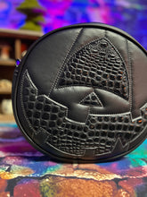 Load image into Gallery viewer, Hand Crafted Cyclops: Black and Black Faux Snake skin