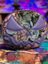 Load image into Gallery viewer, Pre Order Hand Crafted : Mean Face Floral Tapestry bag - Lilac