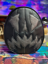 Load image into Gallery viewer, Handcrafted Scaredy Cat Bag: Black and Granite Grey