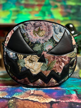 Load image into Gallery viewer, Pre order Hand Crafted : Mean Face Floral Tapestry bag - Black