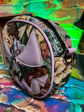 Load image into Gallery viewer, Pre Order  Hand Crafted : Mean Face Floral Tapestry bag - Lavender