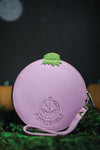 Back view of jack-o-lantern wallet debossed with Pumpkin Kult logo