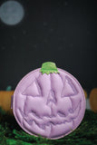Lilac jack-o-lantern snap wallet
