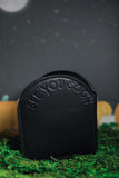 Back view of headstone wallet debossed with "see you soon"