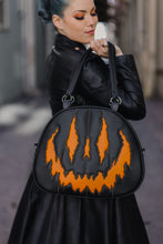 Load image into Gallery viewer, Handcrafted Too Bad Pumpkin bag/ Black and Orange-Handbag/Crossbody Dual
