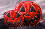 Pumpkin Kult: Mean Baby- Red Metallic Pumpkin Bag