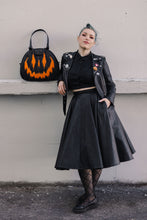 Load image into Gallery viewer, Handcrafted Too Bad Pumpkin bag/ Black and Orange-Handbag/Crossbody Dual